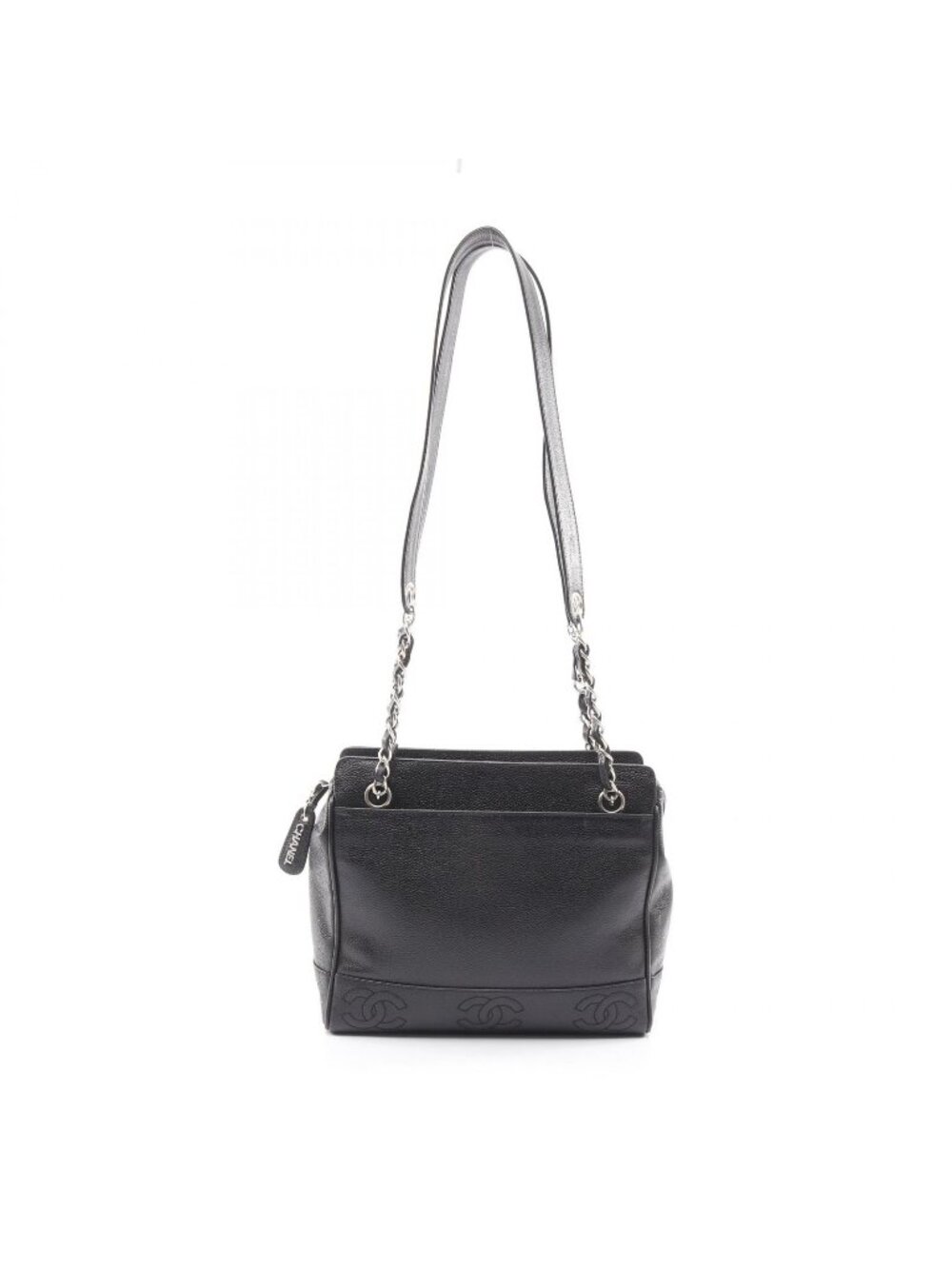Chanel Shoulder Bag lecoco Mark Black Leather lekoko Sleda Tote